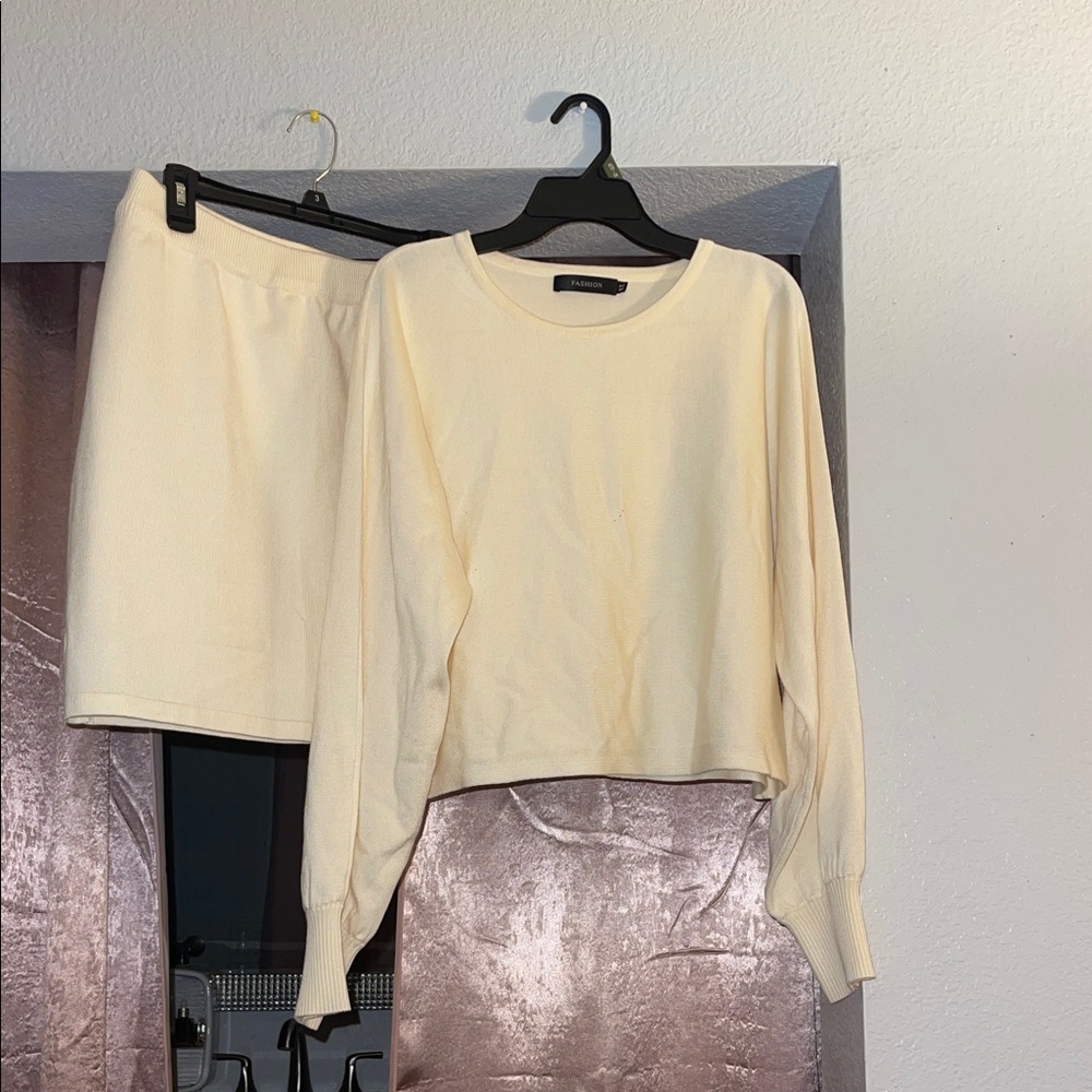 Cream Women's Top